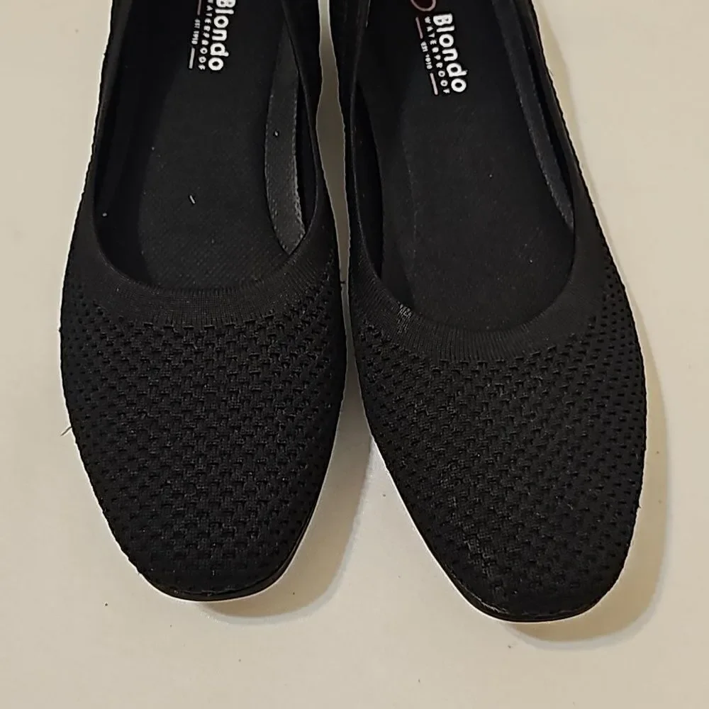 Blondo waterproof ballet flats, like new, black 9